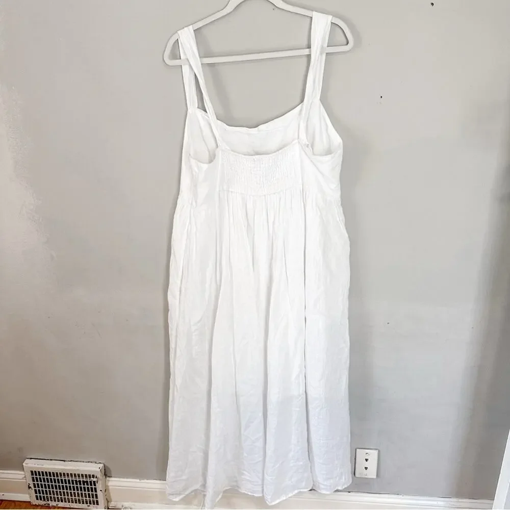 J. Crew White Linen Dress Linen NWT NEW 20 - Picture 3 of 10